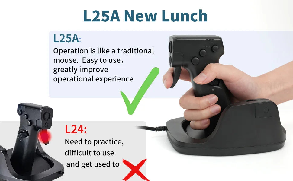 OrionTime L25A Gun Mouse FPS Game Pistol Handle Grip Wired Peripherals Pc Custom Gamer Accessories Shooting Mice