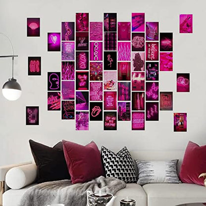 GLOWKITTI™ Double Sided Pink & Green Wall Collage