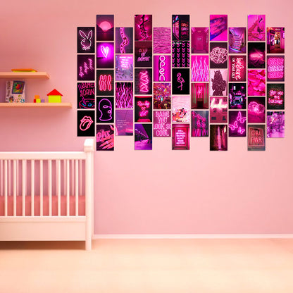 GLOWKITTI™ Double Sided Pink & Green Wall Collage