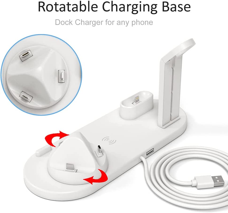 Wireless Charging Station for iPhone & Android