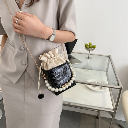 Square Crocodile Crossbody Bag